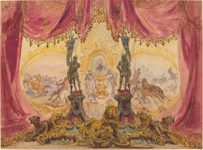 絵画と彫像の舞台セット 作： Robert Caney