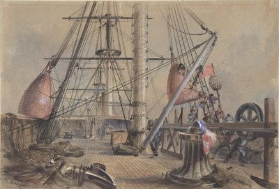 グレート ブイの 1 つを取得: から見たグレート イースタンの甲板、1865-66。 作： Robert Charles Dudley