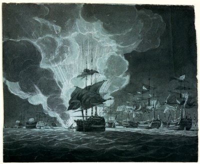 炎上する船団 作： Robert Cleveley
