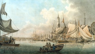 High WaterのBillingsgate」1792年。                                        作： Robert Clevely