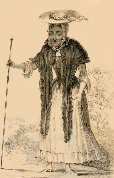 ジェーン・ルーソン、彼女の年齢と個性で注目に値する、1821年。 作： Robert Cooper