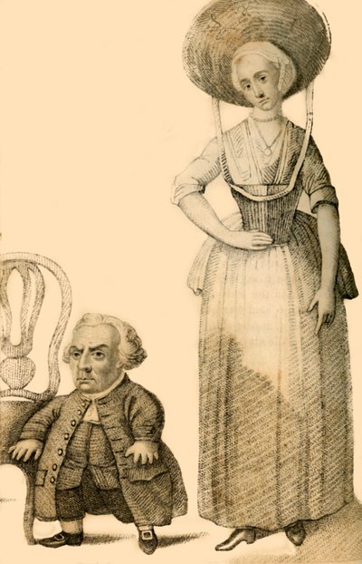 ワイブランド・ロルケス、オランダ人小人、1821年。 作： Robert Cooper