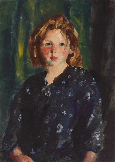 少女の肖像、1928 作： Robert Cozad Henri