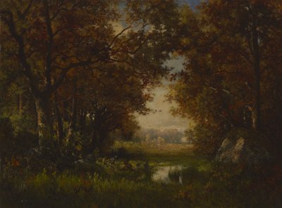 フォンテーヌブローの森の情景 作： Robert Crannell Minor