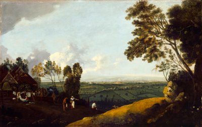 Vista de Londres de Highgate, c.1775 (óleo sobre tela) 作： Robert Crone