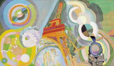 空気、鉄道、水、研究 作： Robert Delaunay