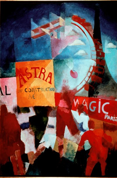 カーディフ チーム 1912-1913 (キャンバスに油彩) 作： Robert Delaunay