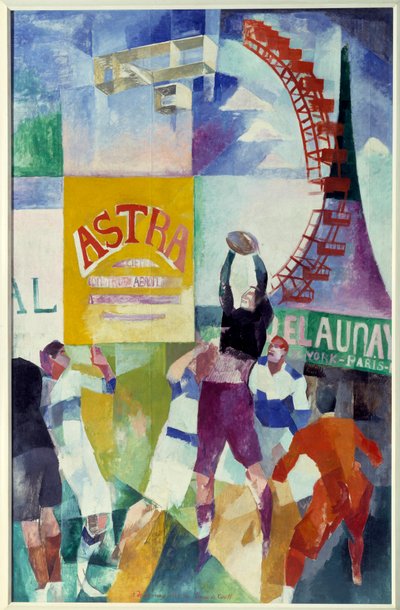 カーディフのチーム。 Robert Delaunay (1885 - 1941) の絵画 作： Robert Delaunay