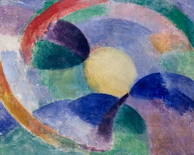 円形、月 作： Robert Delaunay