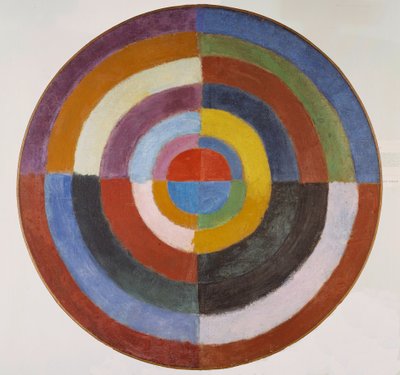 ディスク 最初のディスク、1912 年から 1913 年。 作： Robert Delaunay