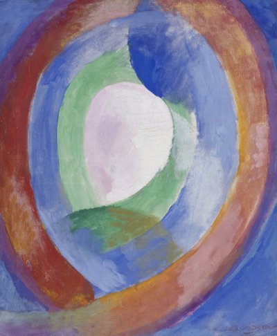 円形、月 no. 1 作： Robert Delaunay