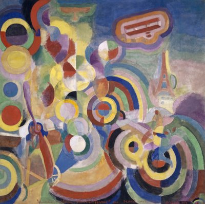 ブレリオへのオマージュ 作： Robert Delaunay