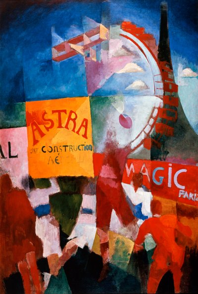 LEquipe de Cardiff、カーディフチーム、1913年。 作： Robert Delaunay
