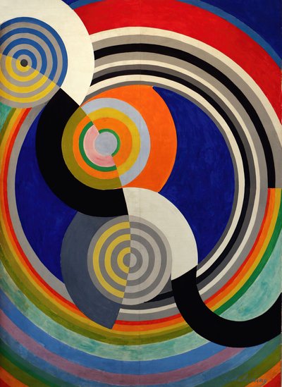 リズム 2 番、チュイルリー サロンの装飾、1938 年。 作： Robert Delaunay