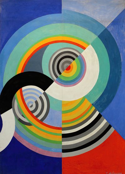 リズム 3 番、チュイルリー サロンの装飾、1938 年。 作： Robert Delaunay