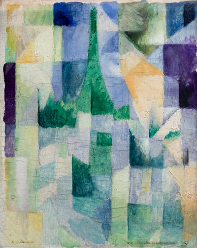 同時の窓 Nr 2,1912 （キャンバスに油彩） 作： Robert Delaunay