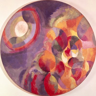 同時コントラスト、太陽と月 作： Robert Delaunay