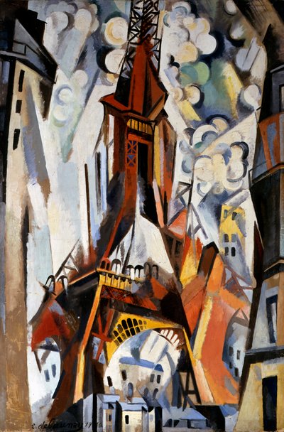 エッフェル塔、1910〜1911年 作： Robert Delaunay