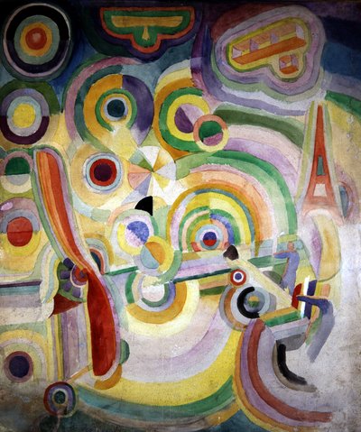 Robert Delaunay (1885-1941) によるブレリオへのオマージュ。 作： Robert Delaunay