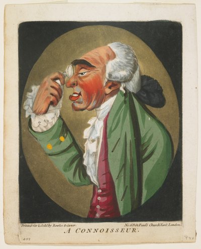 頭の書、1795からの鑑定家 作： Robert Dighton