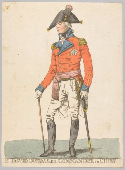 デビッド・ダンダス卿、KB、最高司令官 作： Robert Dighton