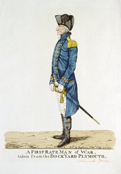 ジョージ・ヤング卿、「一流の軍人」。 作： Robert Dighton