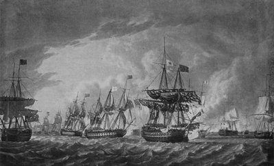 6月1日の栄光の前、c1795 作： Robert Dodd