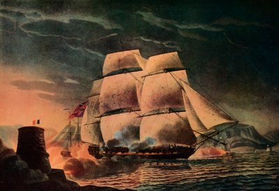 ジュノの幸運な脱出、c1795 作： Robert Dodd