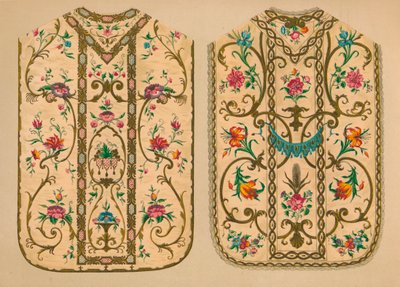 Luigi＆Ersilia Martiniによる刺繍されたChasubles、1893年。 作： Robert Dudley