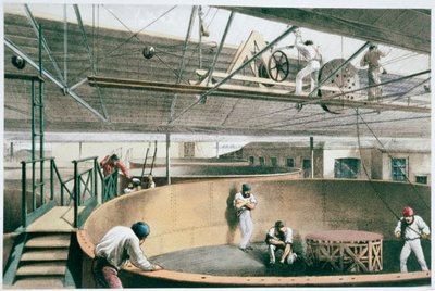 大西洋横断電信ケーブルの製造、c1865 1866 作： Robert Dudley