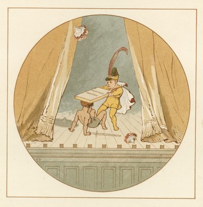 ステージで戦う2人の子供 作： Robert Dudley