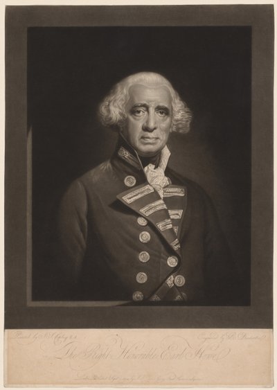 リチャード、アールハウ、1794年。 作： Robert Dunkarton
