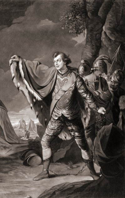 イギリス人俳優サミュエル・レディッシュ肖像画。(プリント） 作： Robert Edge (after) Pine
