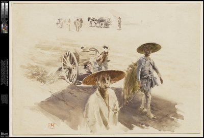 散水カート、1890年 作： Robert Frederick Blum