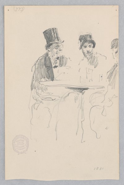 カフェシーン 作： Robert Frederick Blum