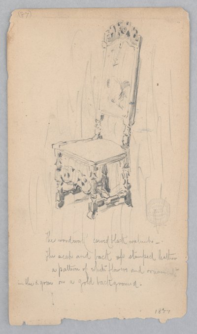 椅子 作： Robert Frederick Blum