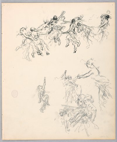 素描《踊る人物》1882-83年 作： ロバートフレデリックブルーム
