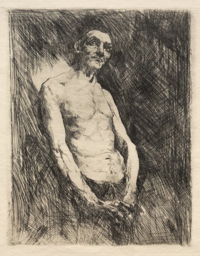 男の半裸体像 作： Robert Frederick Blum