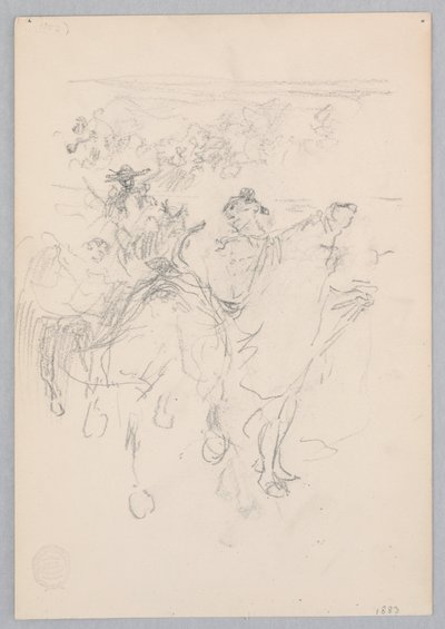 馬に乗った男性 作： Robert Frederick Blum