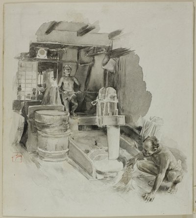 田んぼの害虫駆除 作： Robert Frederick Blum