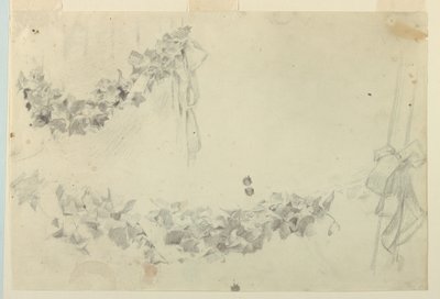 Study for festoons, “Vintage Festival”, Mendelssohn Glee Club, ニューヨーク, NY 作： Robert Frederick Blum