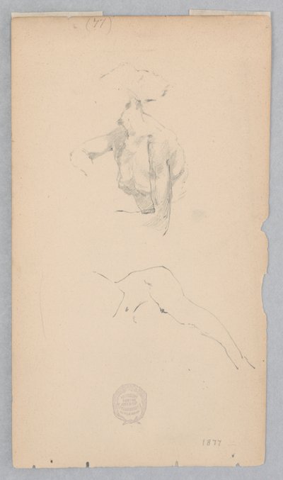 女性のヌードの後の2つの研究 作： Robert Frederick Blum