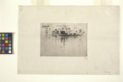 ヴェネツィアの運河 (インク) 作： Robert Frederick Blum