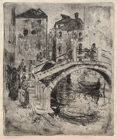 ベネチア運河と橋 作： Robert Frederick Blum