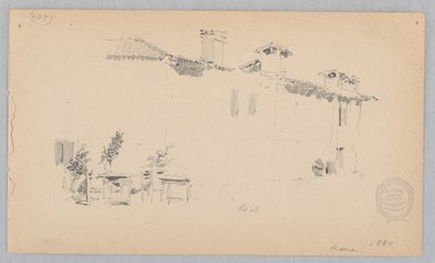 イタリア、ローマの眺め 作： Robert Frederick Blum