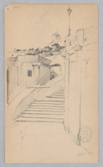 イタリア、ローマの眺め 作： Robert Frederick Blum