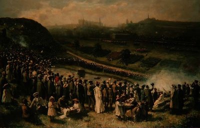 スコットランド義勇軍レビュー、エジンバラ 作： Robert Gemmell Hutchison