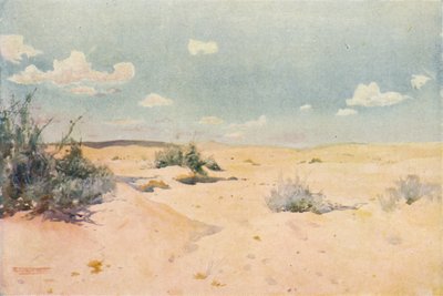 Tel-El-Kebir、c1880、1904での砂漠の研究 作： Robert George Talbot Kelly