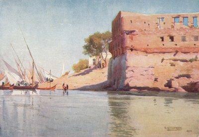 Mit Gamrの廃墟の宮殿、c1880、1904 作： Robert George Talbot Kelly