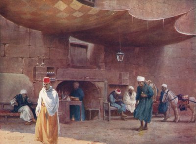 アラブカフェ、カイロ、1880年、1904年 作： Robert George Talbot Kelly